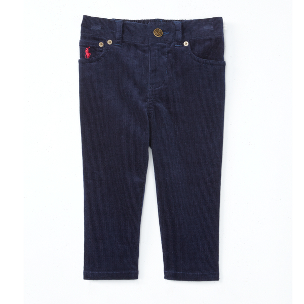 Newport Navy Stretch Corduroy Pant Baby Girl 1