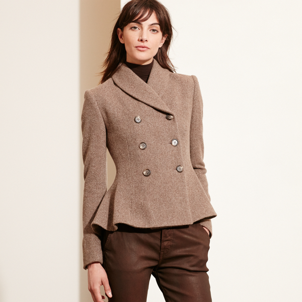 【L'AUBE BLANC】Double Knit Peplum Jacket Double Knit Peplum Jacket – L'AUBE BLANC