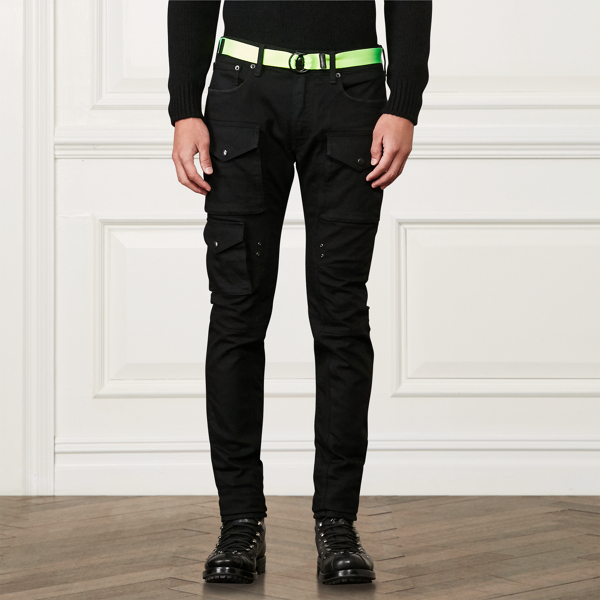 Slim-Fit Stretch Moto Jean Purple Label in 1