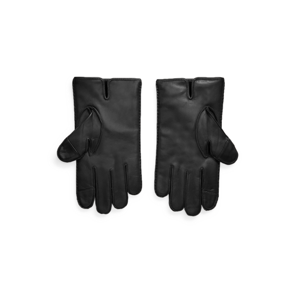 Touch-Lederhandschuhe mit Kaschmirfutter Polo Ralph Lauren in Schwarz 2