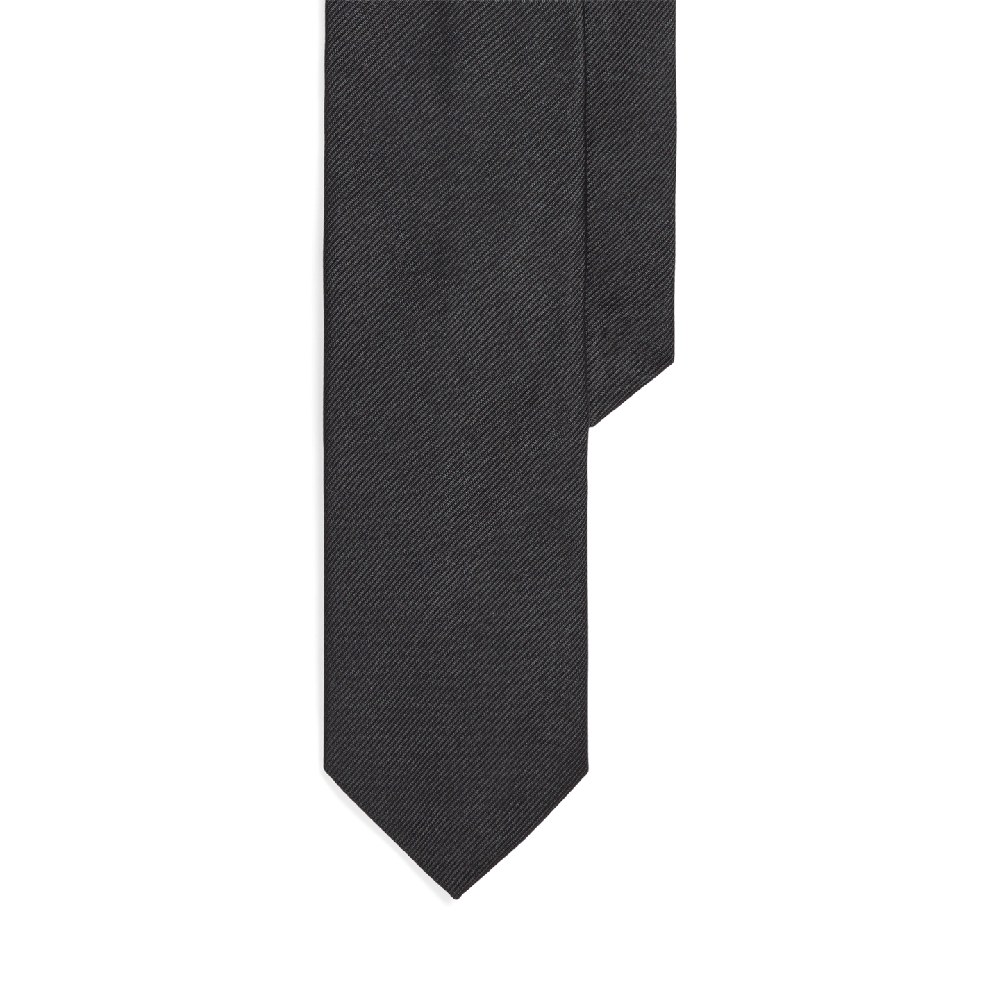 Детский галстук Ralph Lauren Silk Repp Tie, цвет: Чёрный — фото 1