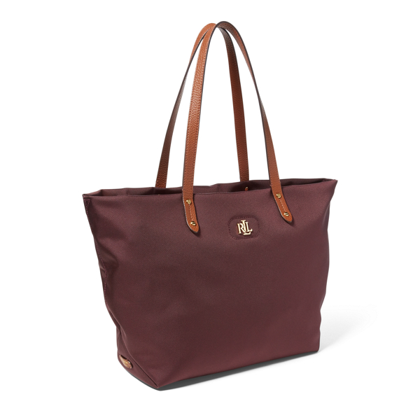 Nylon zip tote ナイロントート Ralph Lauren Nylon Extra-Large Stevie Tote Bag