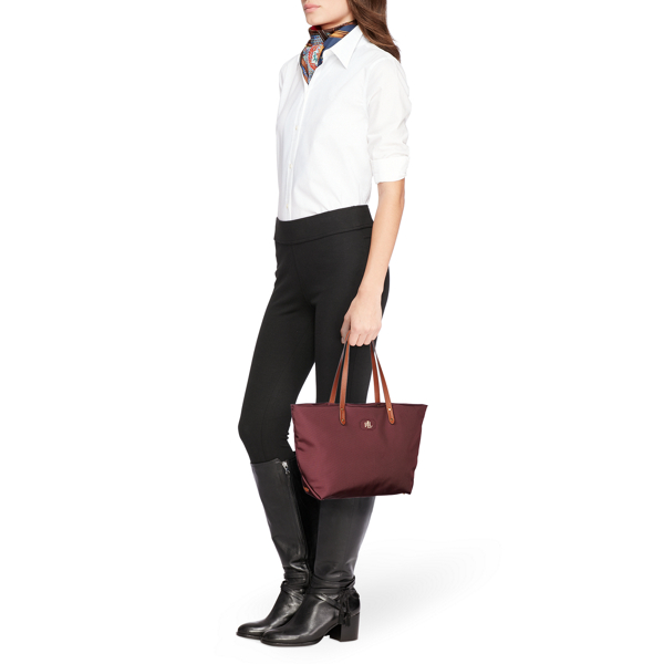 Claret Nylon Bainbridge Tote Lauren 6