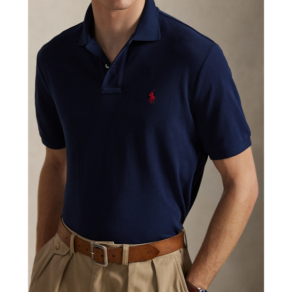 Classic-Fit Mesh Polo Shirt Polo Ralph Lauren w Granatowy 6