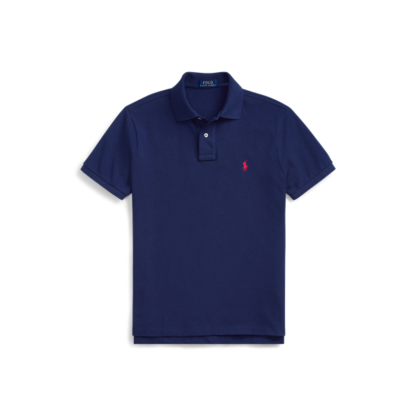 Classic-Fit Mesh Polo Shirt Polo Ralph Lauren w Granatowy 2