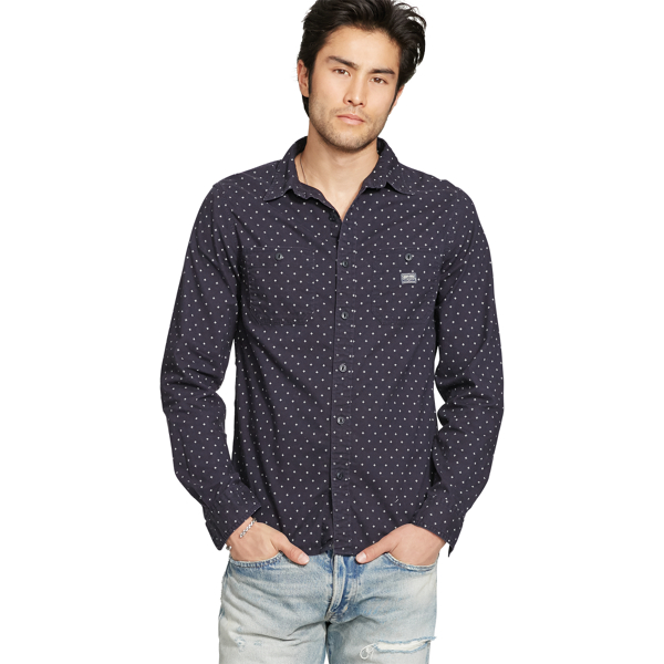 Forte Print Printed Slub Cotton Workshirt Polo Denim & Supply 4