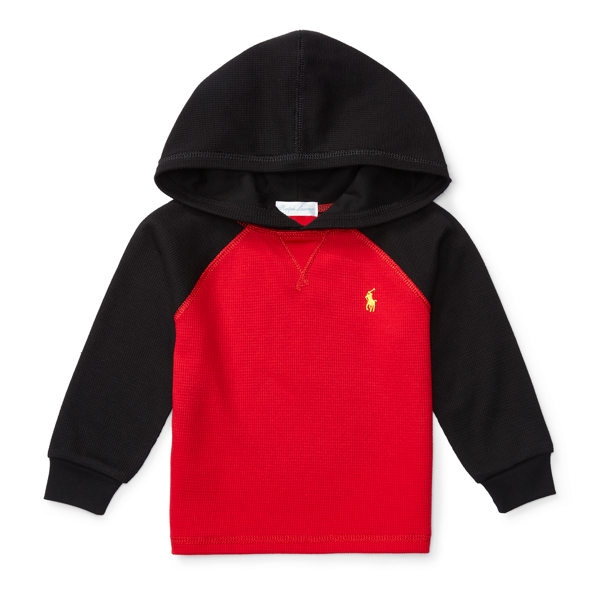 Cruise Red Cotton-Blend Hoodie Baby Boy 1