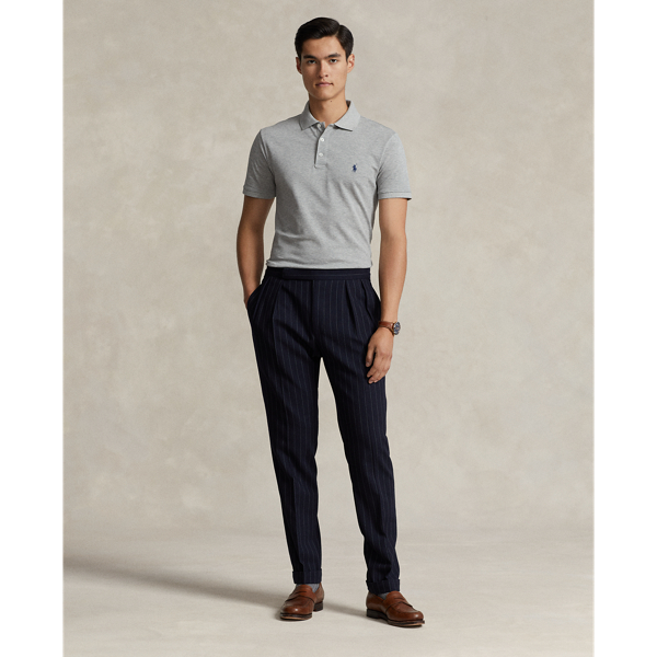 Stretch-Piqu&eacute;-Polo im Slim-Fit Polo Ralph Lauren in Andover meliert 4