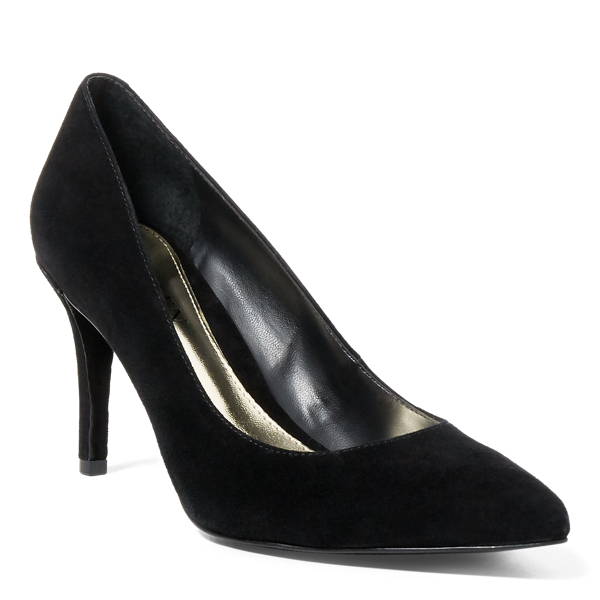 Black Reave Suede Pump Lauren 1