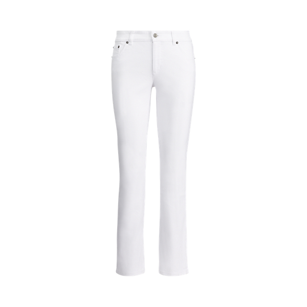 White Mid-Rise Straight Jean Lauren 2