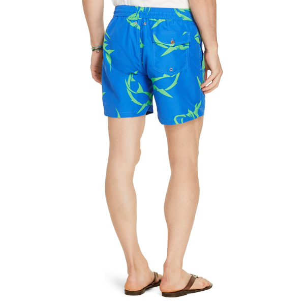 Shark Print 5&frac12;-Inch Shark-Print Swim Trunk Polo Ralph Lauren 4