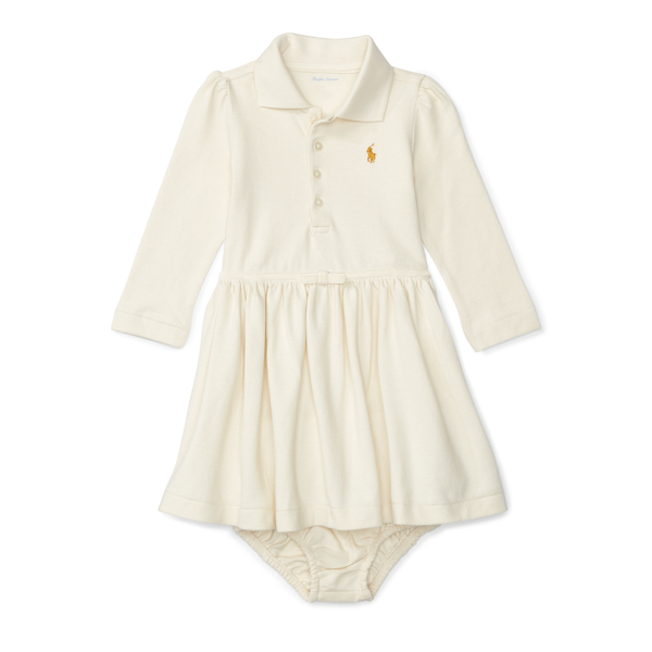 Herbal Milk Cotton Polo Dress & Bloomer Baby Girl 1