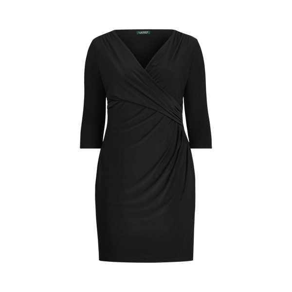 Faux Wrap Jersey Dress