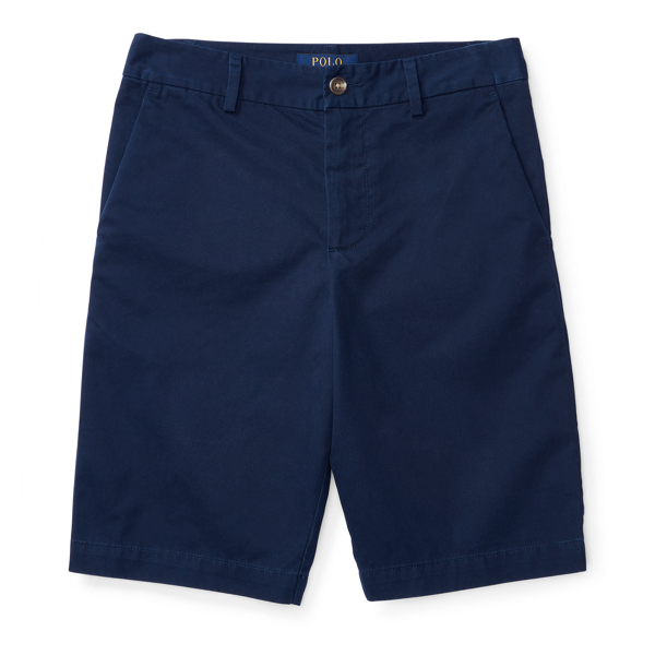 True Navy Slim-Fit Cotton Twill Short Boys 2-7 1
