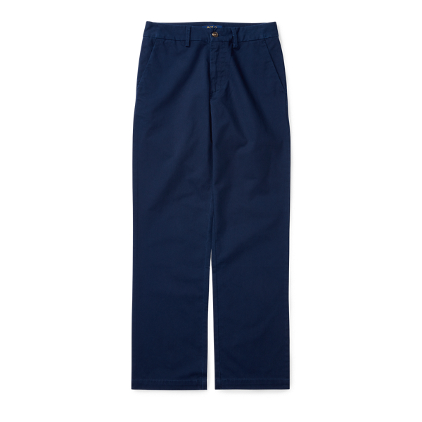 True Navy Slim-Fit Cotton Twill Pant Boys 2-7 1