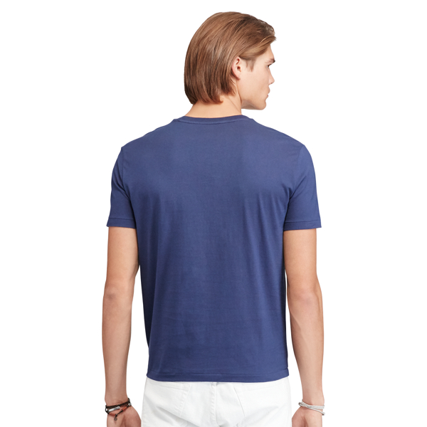 Observer Blue Custom Slim Fit Cotton T-Shirt Polo Ralph Lauren 4