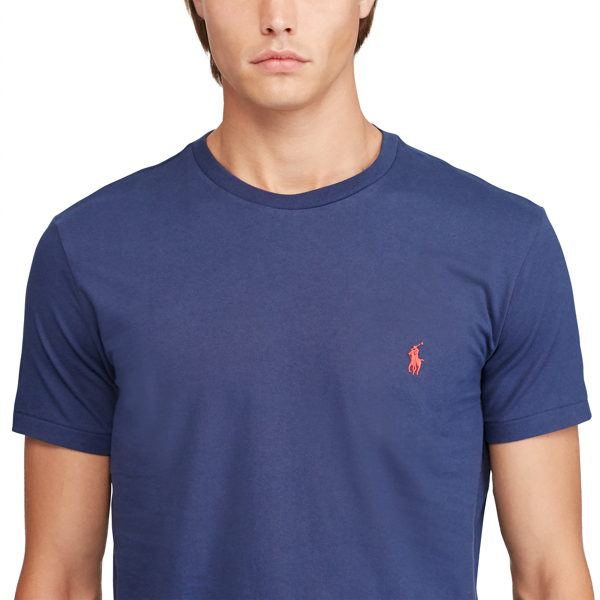 Observer Blue Custom Slim Fit Cotton T-Shirt Polo Ralph Lauren 5