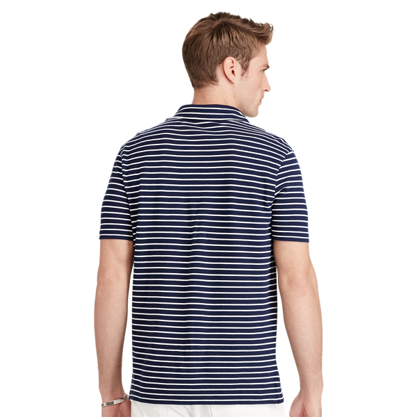 Cruise Navy/White Custom Fit Featherweight Polo Polo Ralph Lauren 4