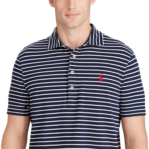 Cruise Navy/White Custom Fit Featherweight Polo Polo Ralph Lauren 5