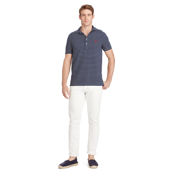 Cruise Navy/White Custom Fit Featherweight Polo Polo Ralph Lauren 6