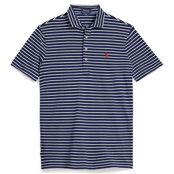 Cruise Navy/White Custom Fit Featherweight Polo Polo Ralph Lauren 1