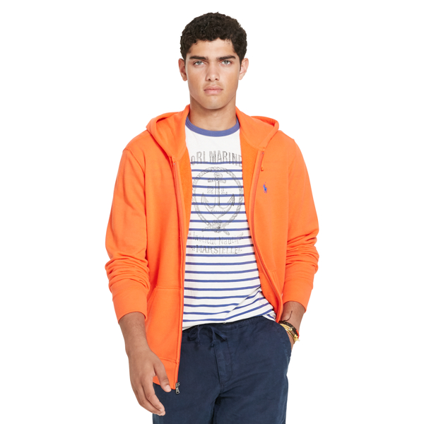 Active Orange French Terry Hoodie Polo Ralph Lauren 3