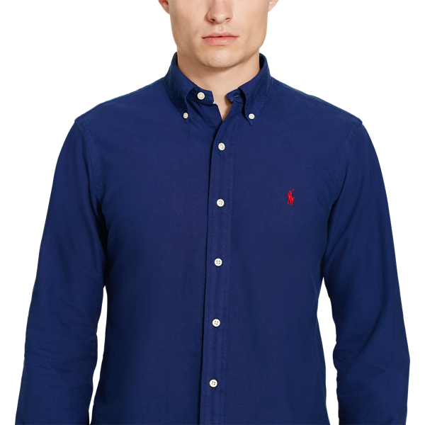 Holiday Navy Classic Fit Cotton Shirt Polo Ralph Lauren 5