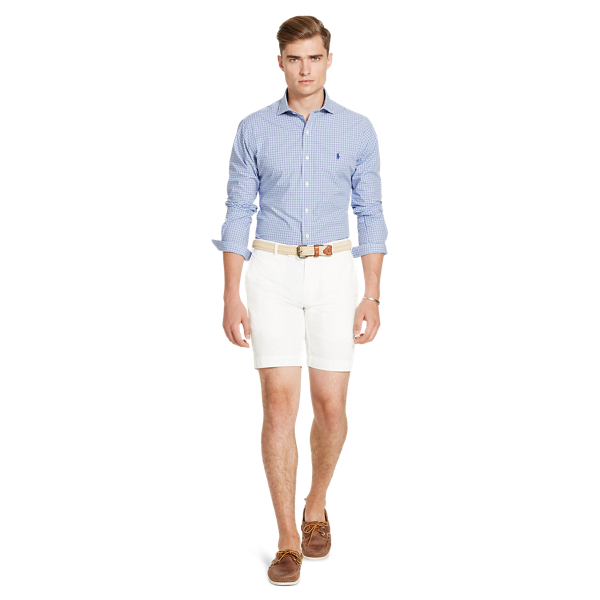Navy/White Classic Fit Cotton Shirt Polo Ralph Lauren 2