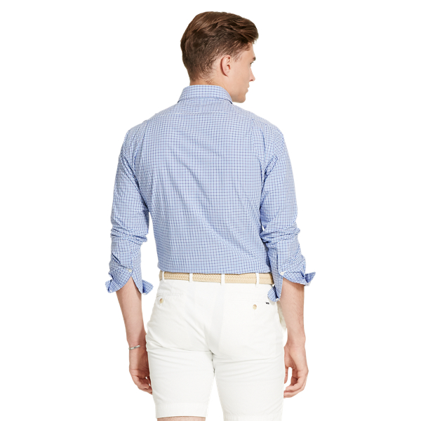 Navy/White Classic Fit Cotton Shirt Polo Ralph Lauren 4