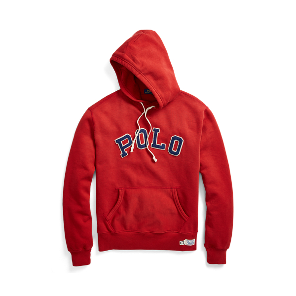 Red polo hoodie online