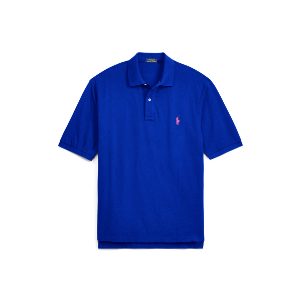 Classic fit mesh poloshirt