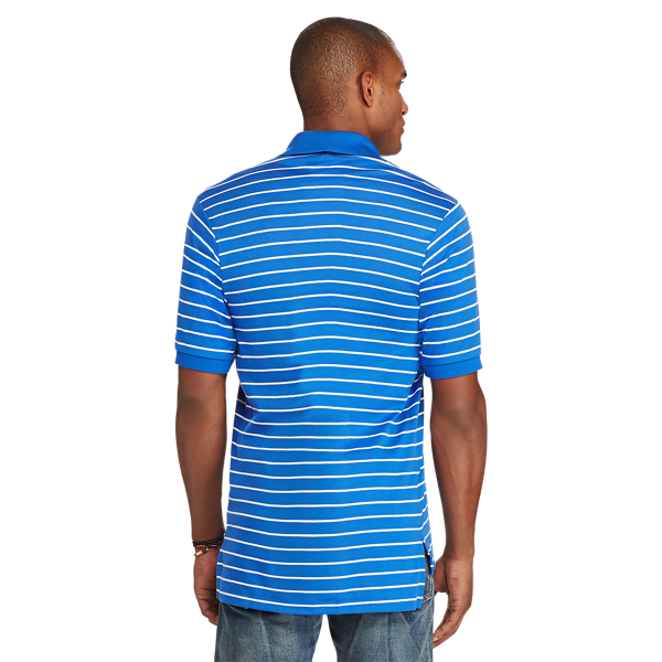 New Iris/White Classic Fit Soft-Touch Polo Big & Tall 4