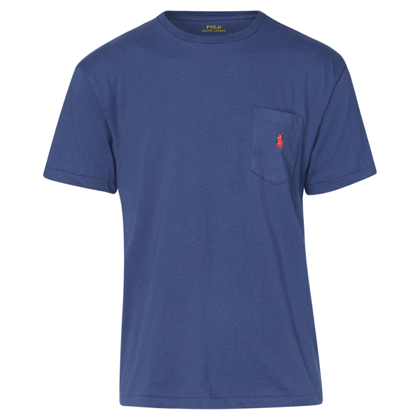 Observer Blue Cotton Jersey Crewneck T-Shirt Big & Tall 1