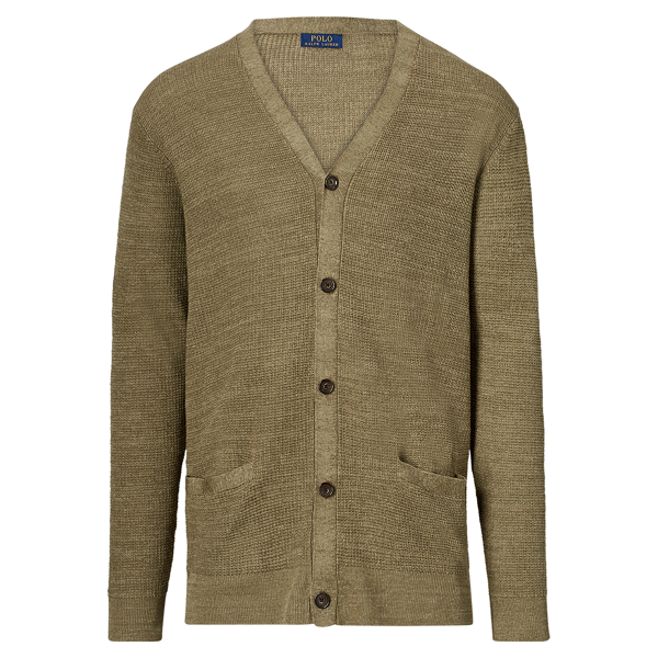トップス 90s POLO RALPH LAUREN silk linen sweater Linen-Silk V-Neck Cardigan