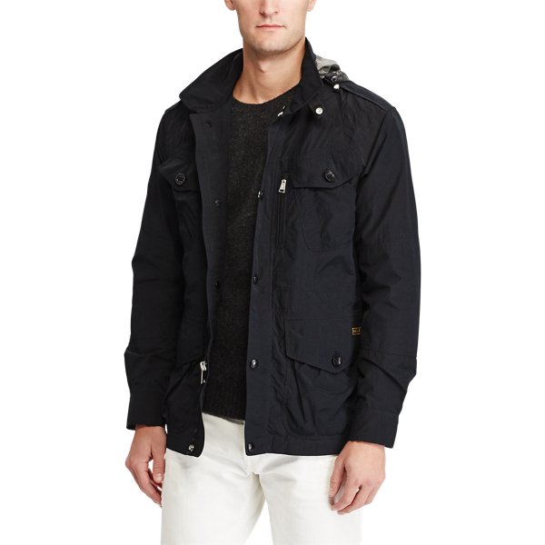 美品 POLO RALPH LAUREN OILED FIELD JACKET Polo Ralph Lauren Waxed Field Jacket Oil Cloth Green at CareOfCarl.com