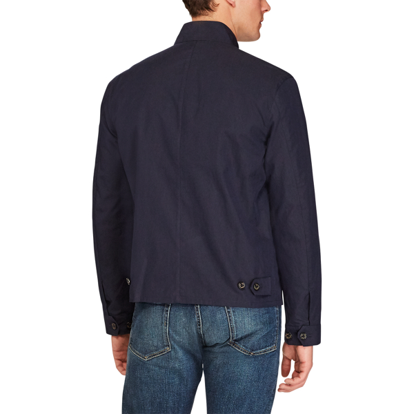 College Navy Water-Repellent Twill Jacket Polo Ralph Lauren 5