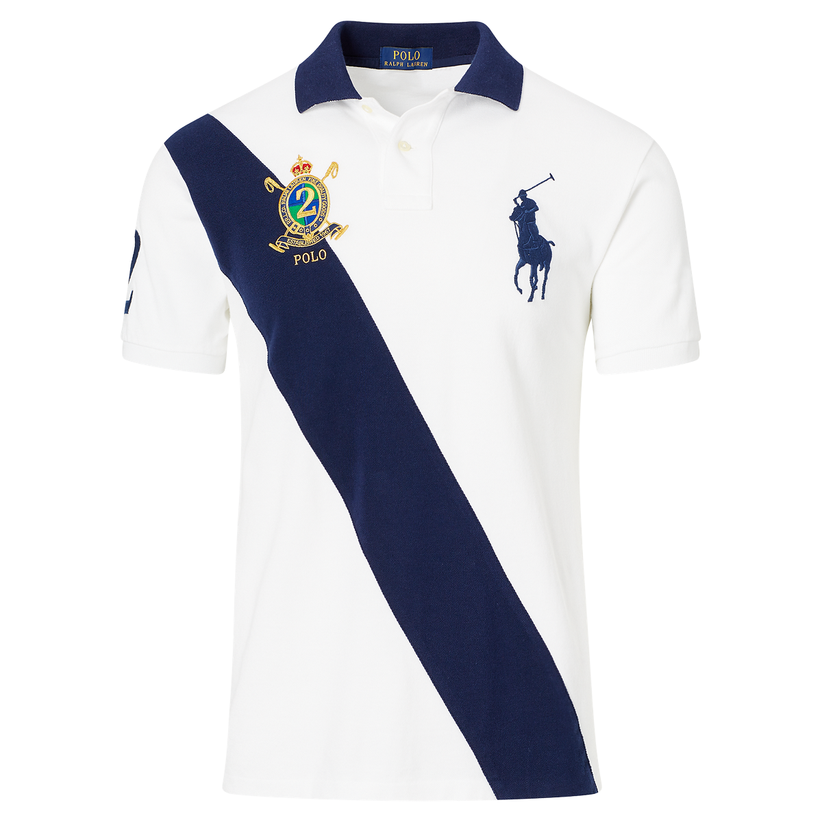 ★★POLO RALPH LAUREN★★ Custom Slim Fit Mesh Polo Shirt Wh POLO RALPH LAUREN Custom Slim Fit Mesh Polo White 2XL at