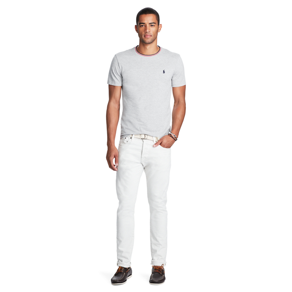 Spring Heather Custom-Fit Cotton Mesh T-Shirt Polo Ralph Lauren 2