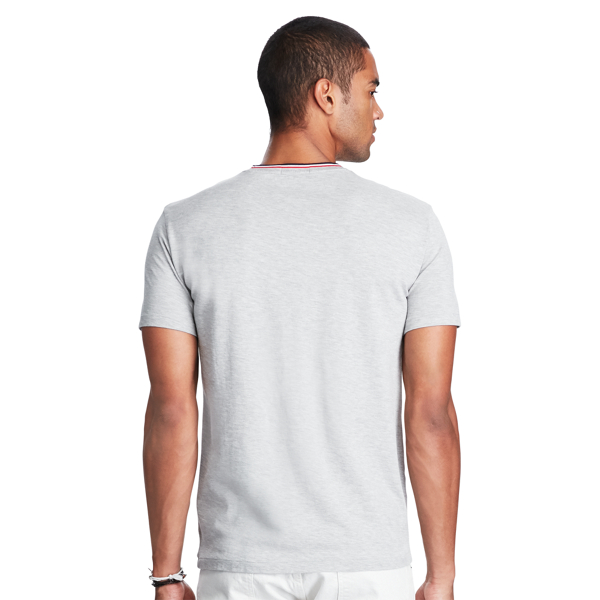 Spring Heather Custom-Fit Cotton Mesh T-Shirt Polo Ralph Lauren 4