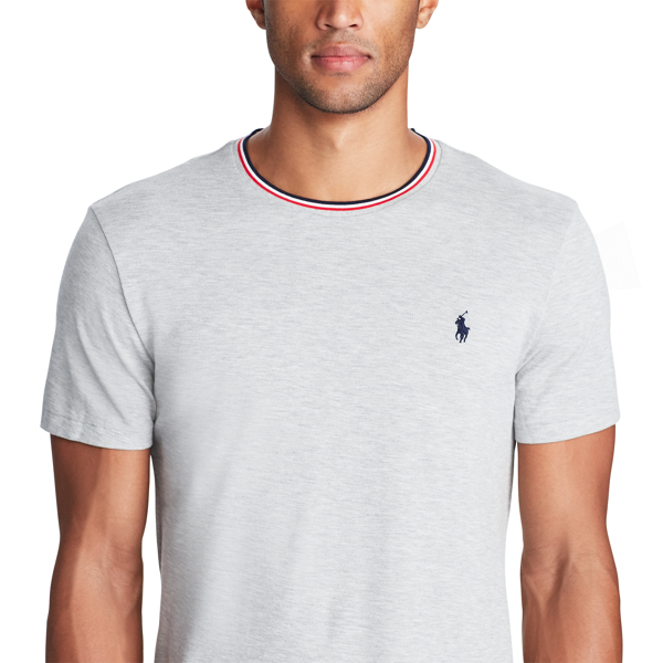 Spring Heather Custom-Fit Cotton Mesh T-Shirt Polo Ralph Lauren 5