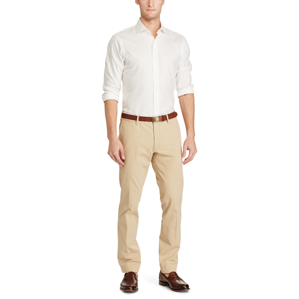 Coastal Beige Slim Fit Cotton Chino Polo Ralph Lauren 3
