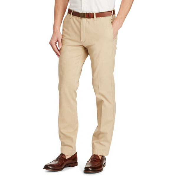 Coastal Beige Slim Fit Cotton Chino Polo Ralph Lauren 4