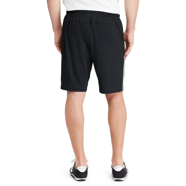 Polo Black Textured Jersey Short Polo Sport 4