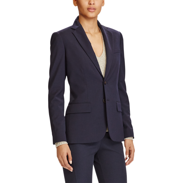 Navy Stretch Wool Blazer Polo Ralph Lauren 4