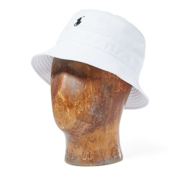 Pure White Twill Bucket Hat Polo Ralph Lauren 3