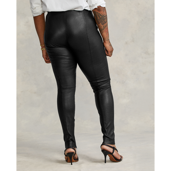 ボトムスその他 Ralph Lauren FW24 LEATHER PANT (290958068 001) Ralph Lauren Collection Eleanora Stretch Leather Pants