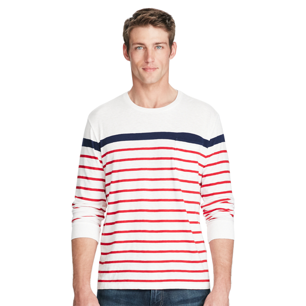 White Multi Standard Fit Cotton T-Shirt Polo Ralph Lauren 3
