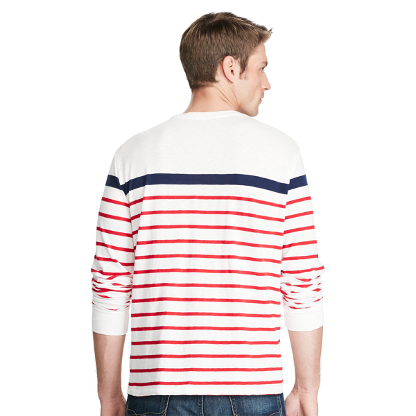 White Multi Standard Fit Cotton T-Shirt Polo Ralph Lauren 4