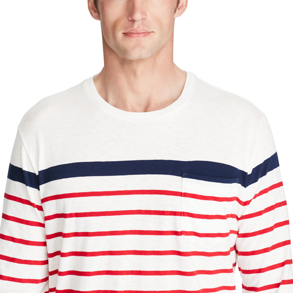 White Multi Standard Fit Cotton T-Shirt Polo Ralph Lauren 5