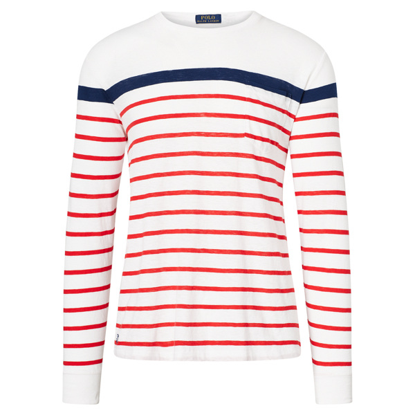 White Multi Standard Fit Cotton T-Shirt Polo Ralph Lauren 1